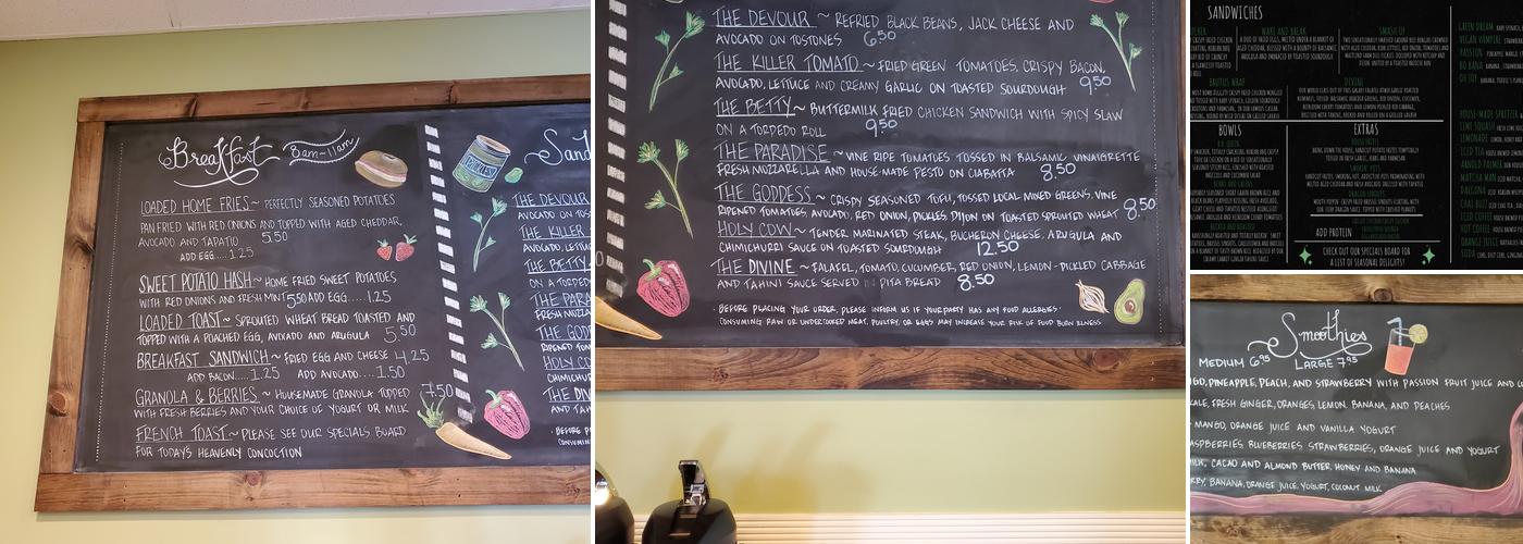 Devour Menu