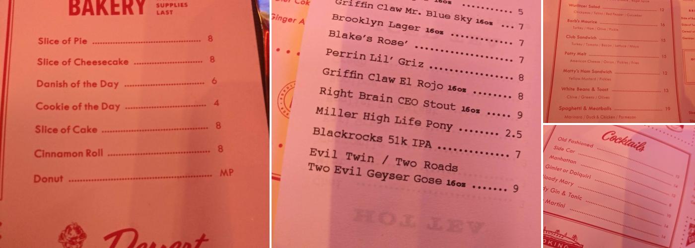 Karl's Menu