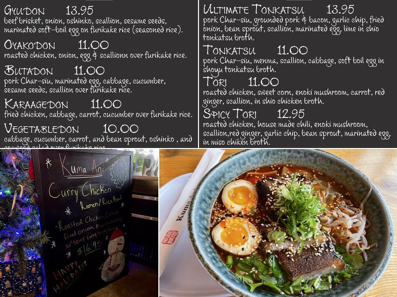 Kuma Ani (Wolf Road, Colonie NY) Menu