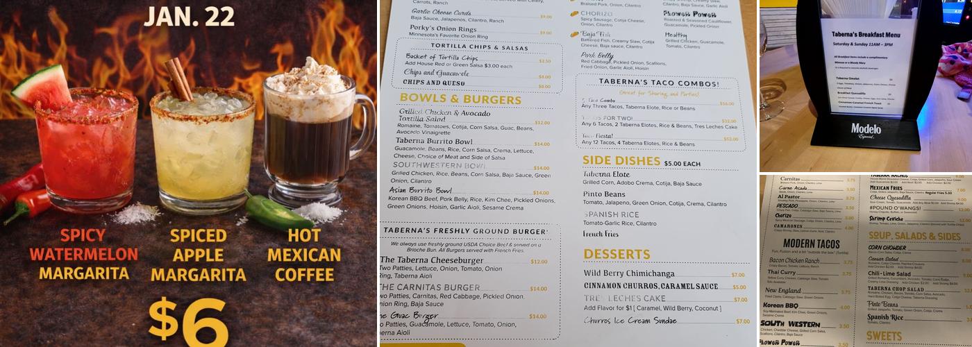 Taberna Menu