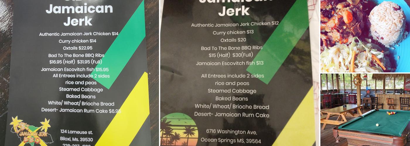CB's Jamaican Jerk Menu