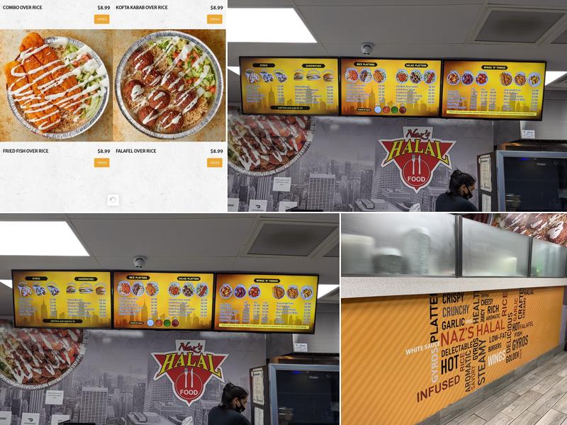 Naz's Halal Food - Shirley Menu