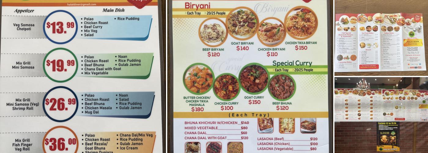 HALAL DINER Menu