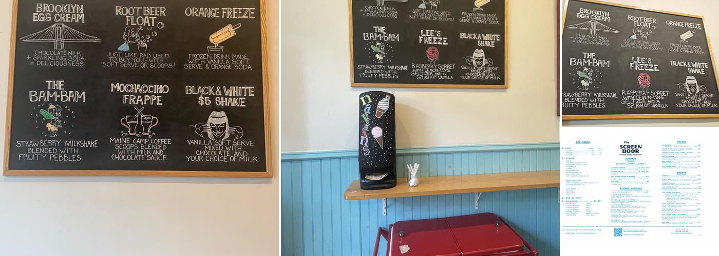 The Screen Door Menu