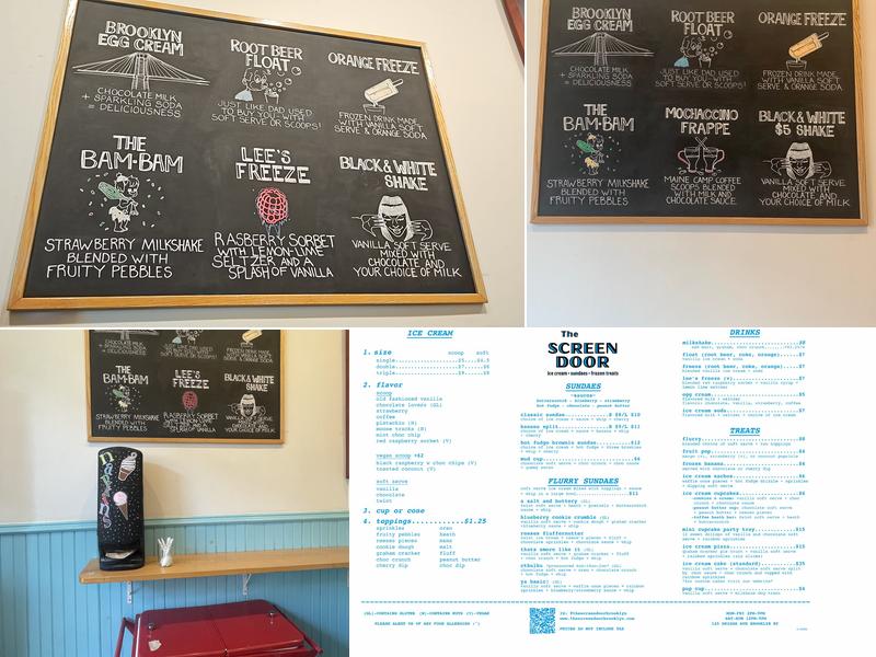 The Screen Door Menu