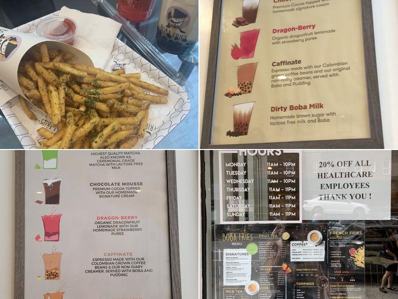 BOBA FRIES Menu