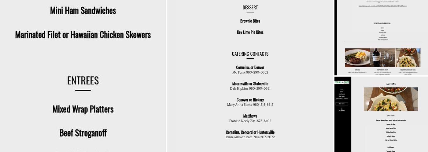 Fresh Chef Menu