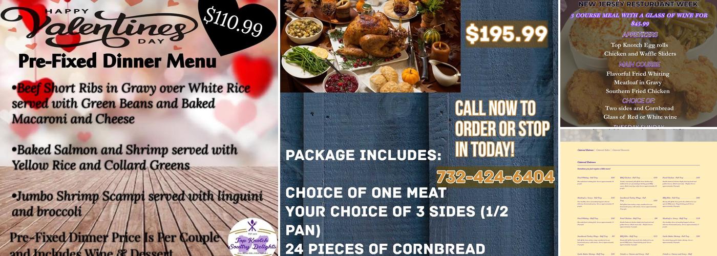 Top Knotch Soultry Delights Menu