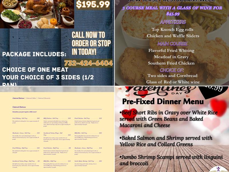 Top Knotch Soultry Delights Menu