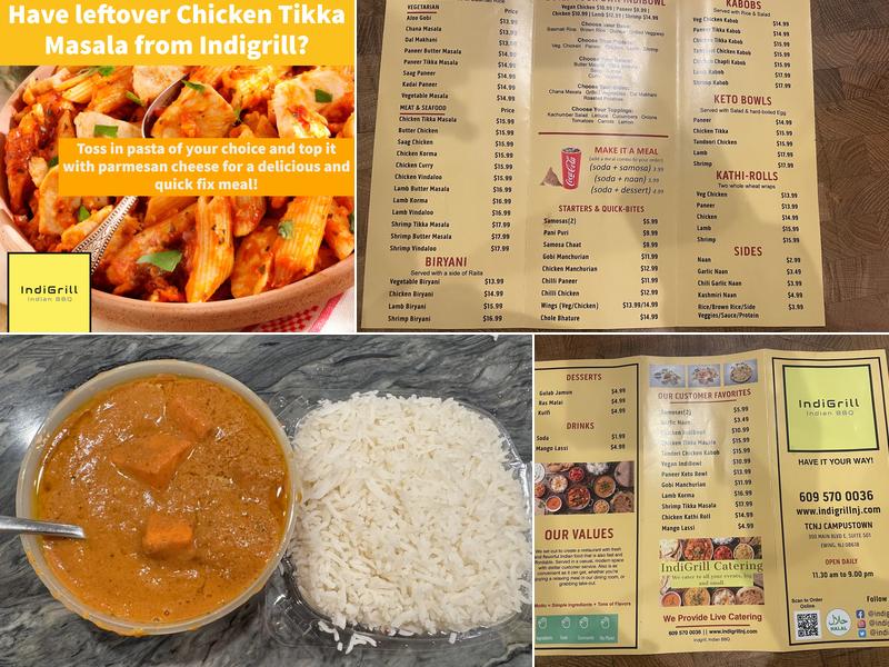 IndiGrill Menu