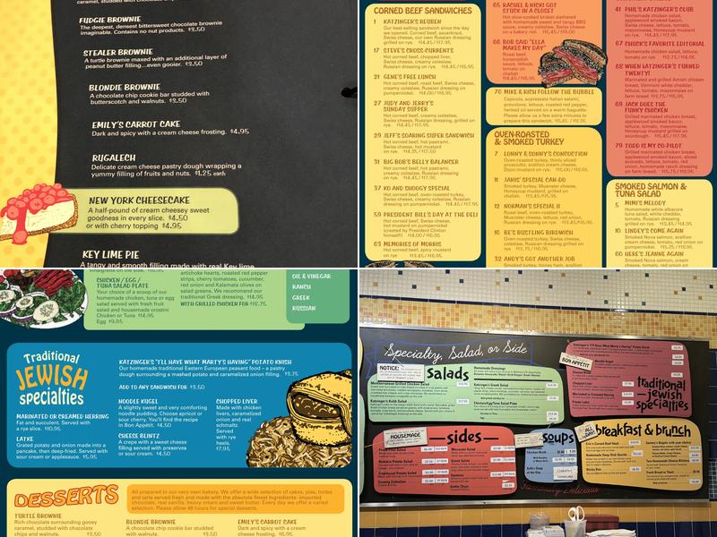 Katzinger's Dublin Menu