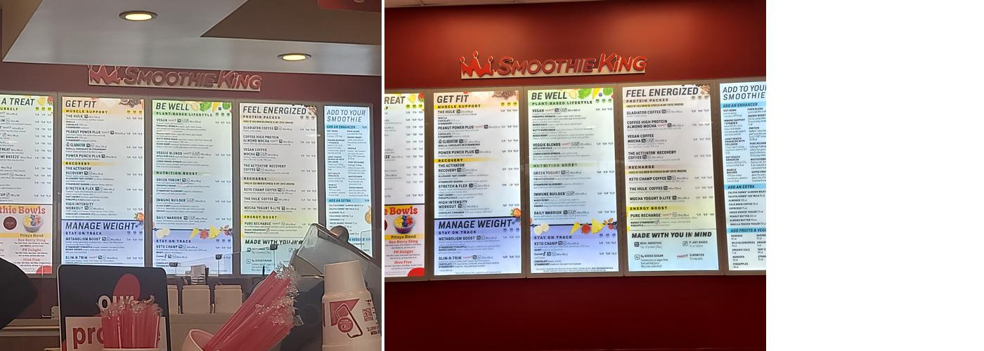 Smoothie King Menu