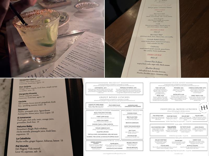 Te Deseo Menu