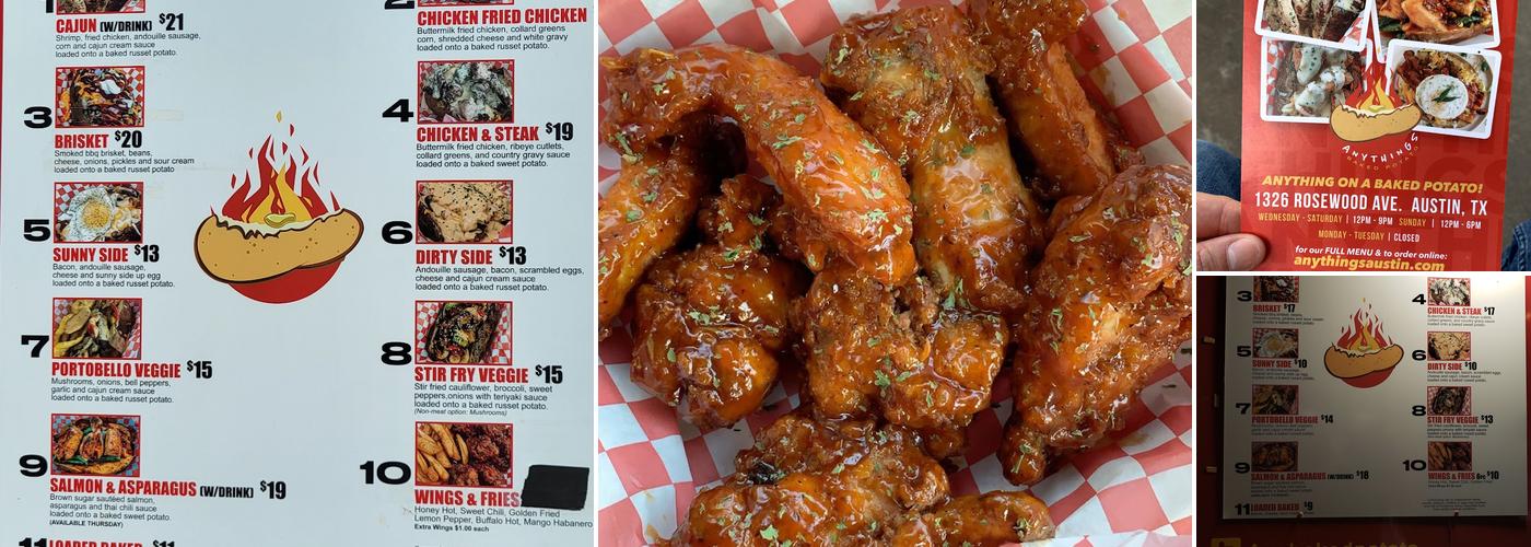 Anything’s Baked Potato Menu