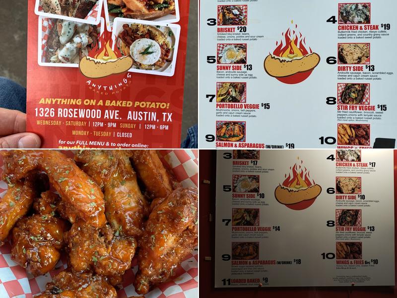 Anything’s Baked Potato Menu