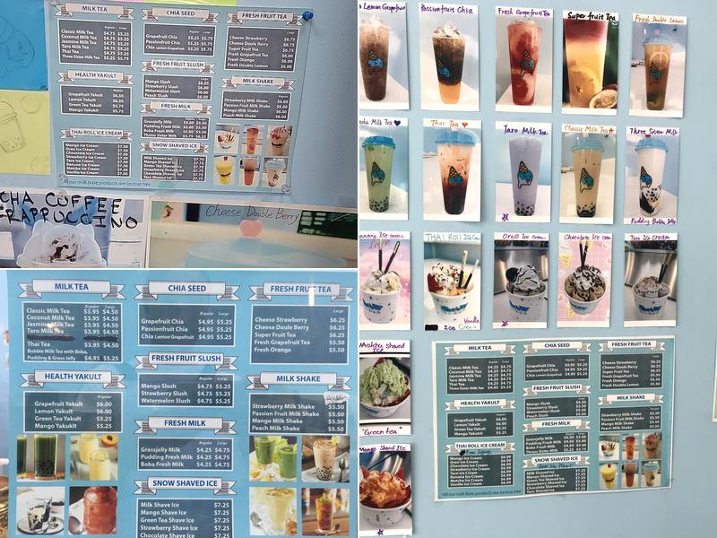 Snow Ice Cream & Tea Menu