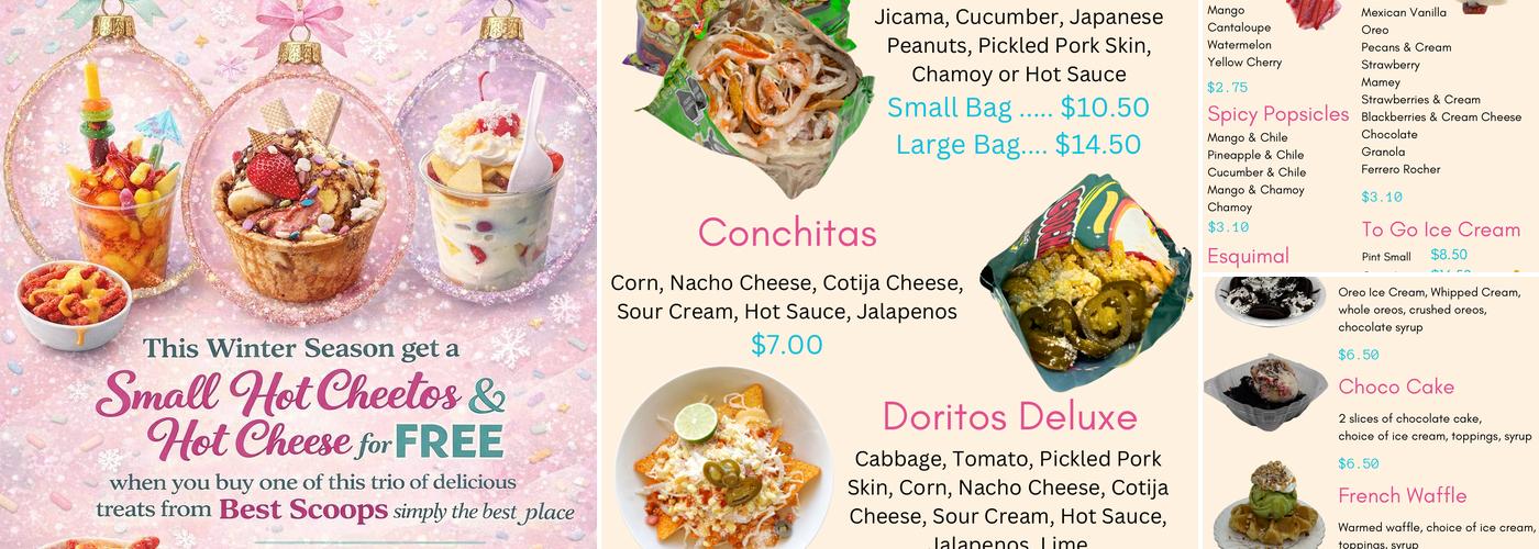 Best Scoops Menu