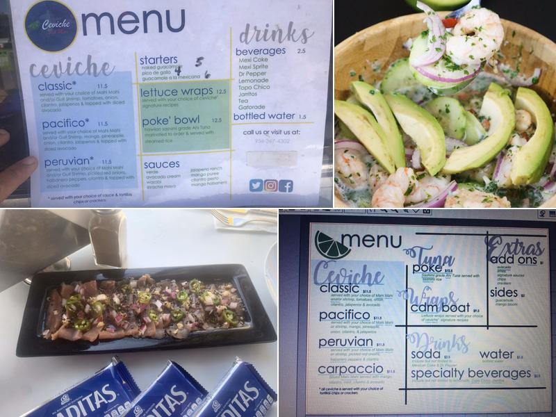 Ceviche Del Mar Menu