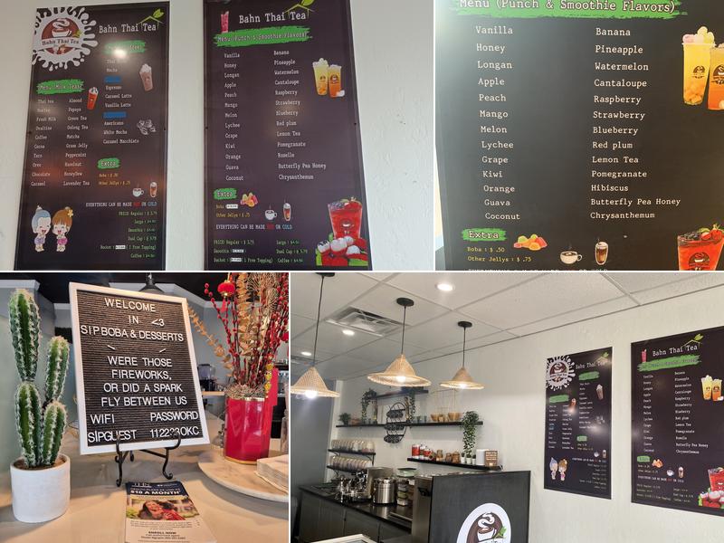 Bahn Thai Tea Menu