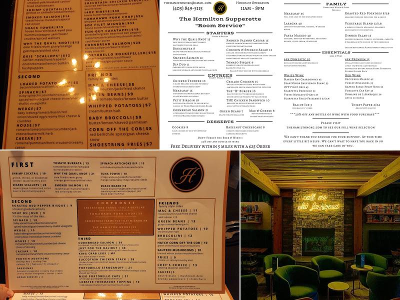 The Hamilton Supperette & Lounge Menu