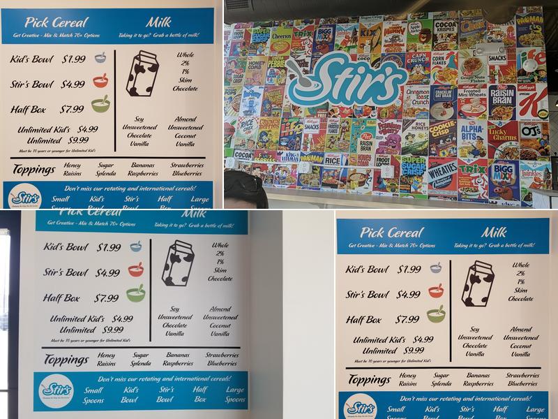 Stir's Menu