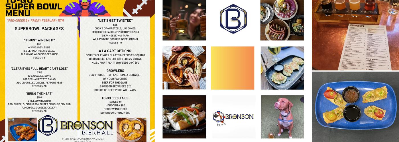 Bronson Bierhall Menu