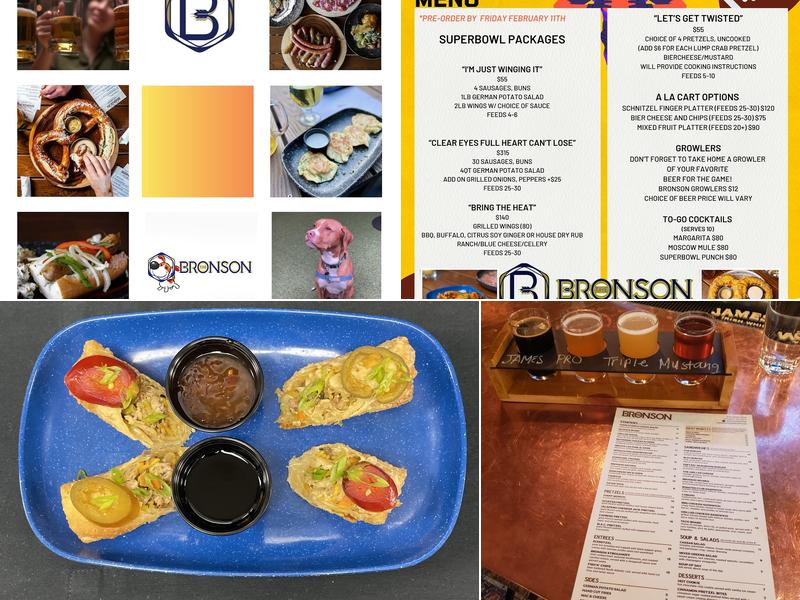 Bronson Bierhall Menu