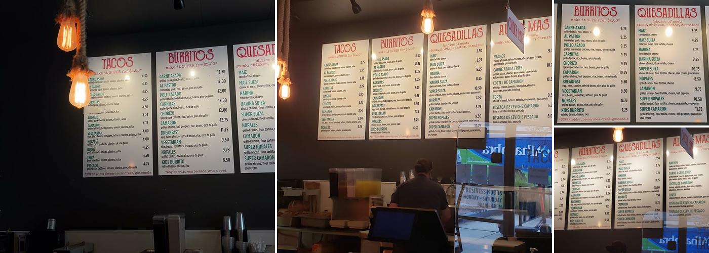 Tacoa | Tacos y Tequila Menu