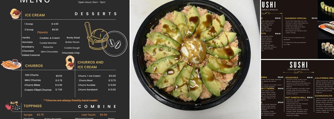 Con Sabor a Sinaloa Menu