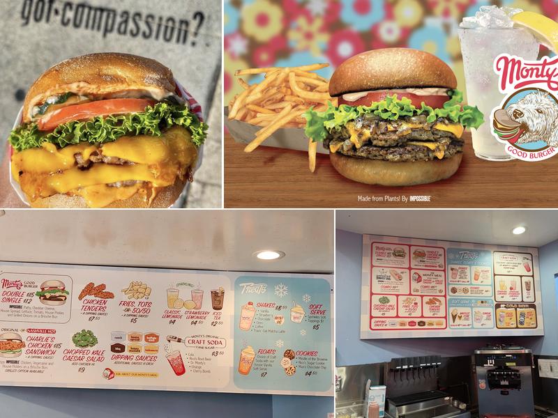 Monty’s Good Burger Menu