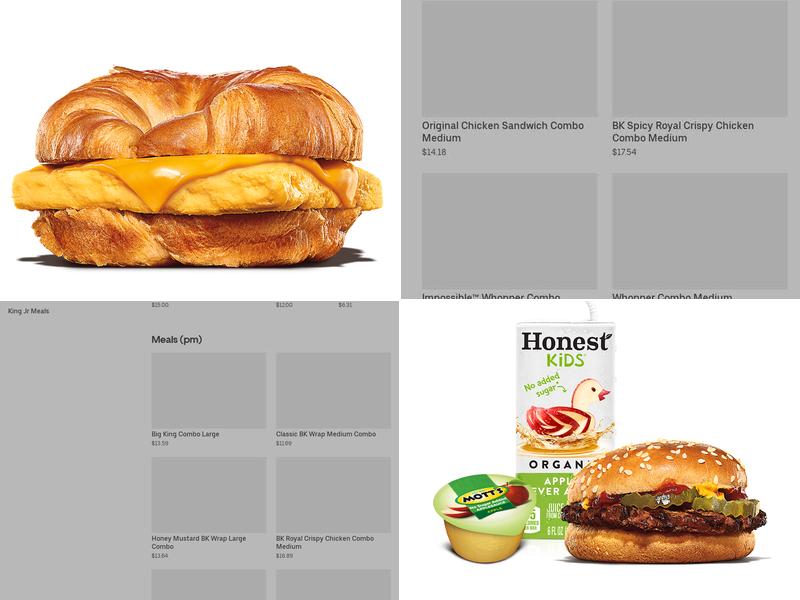 Burger King Menu