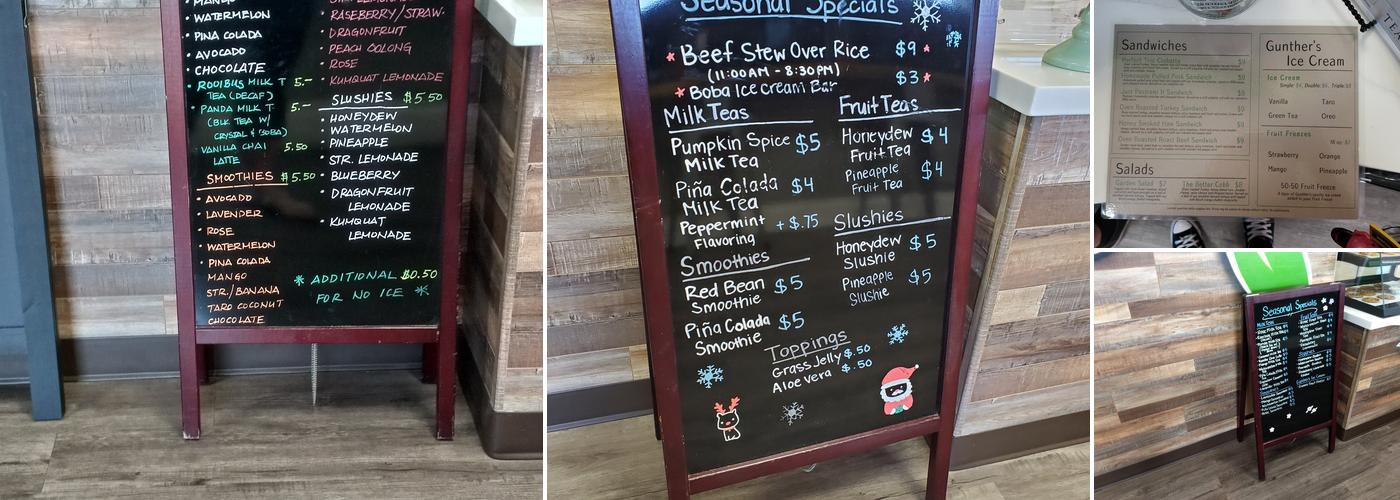 Tea It Menu
