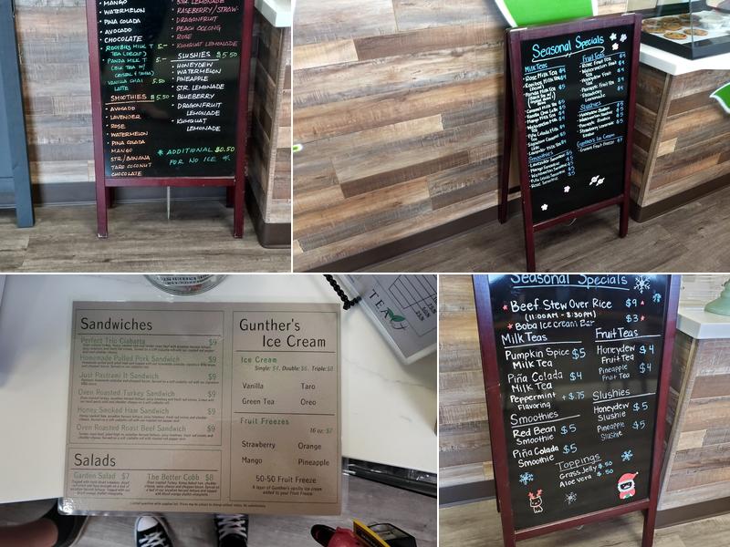 Tea It Menu