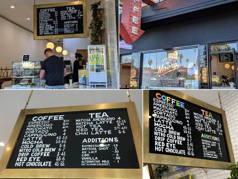 Mavro Kafe Menu