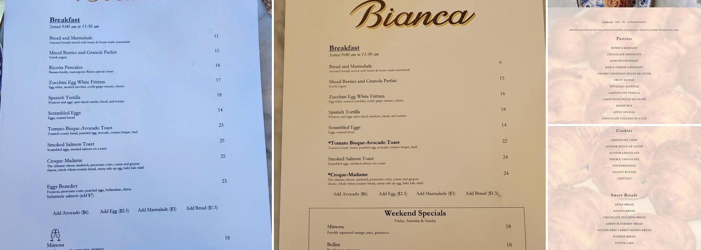 Bianca Menu