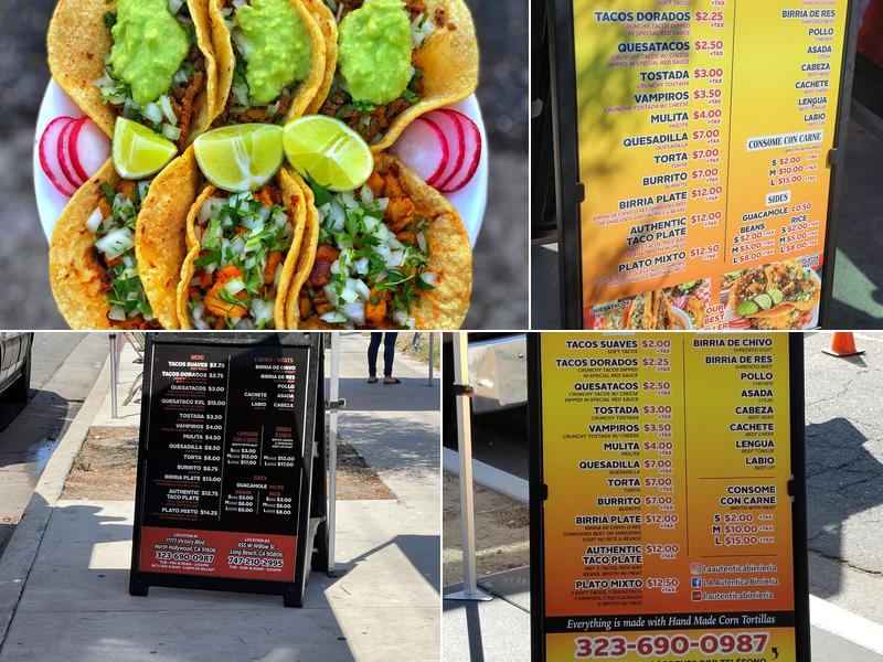 L.A Auténtica Birrieria-NoHo Menu