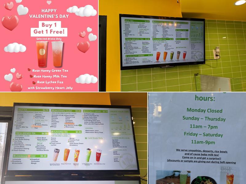 Mr. Green Bubble | Menlo Park Menu