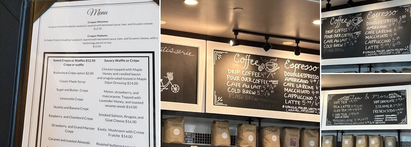 Café Ficelle Menu
