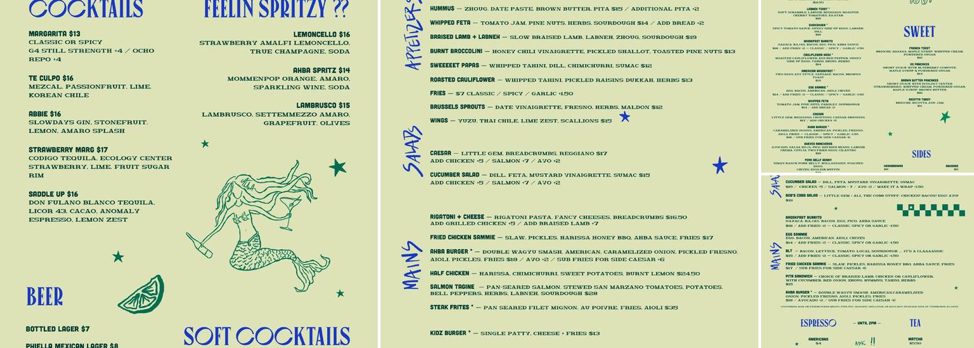 AhbA Menu