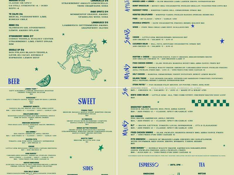 AhbA Menu
