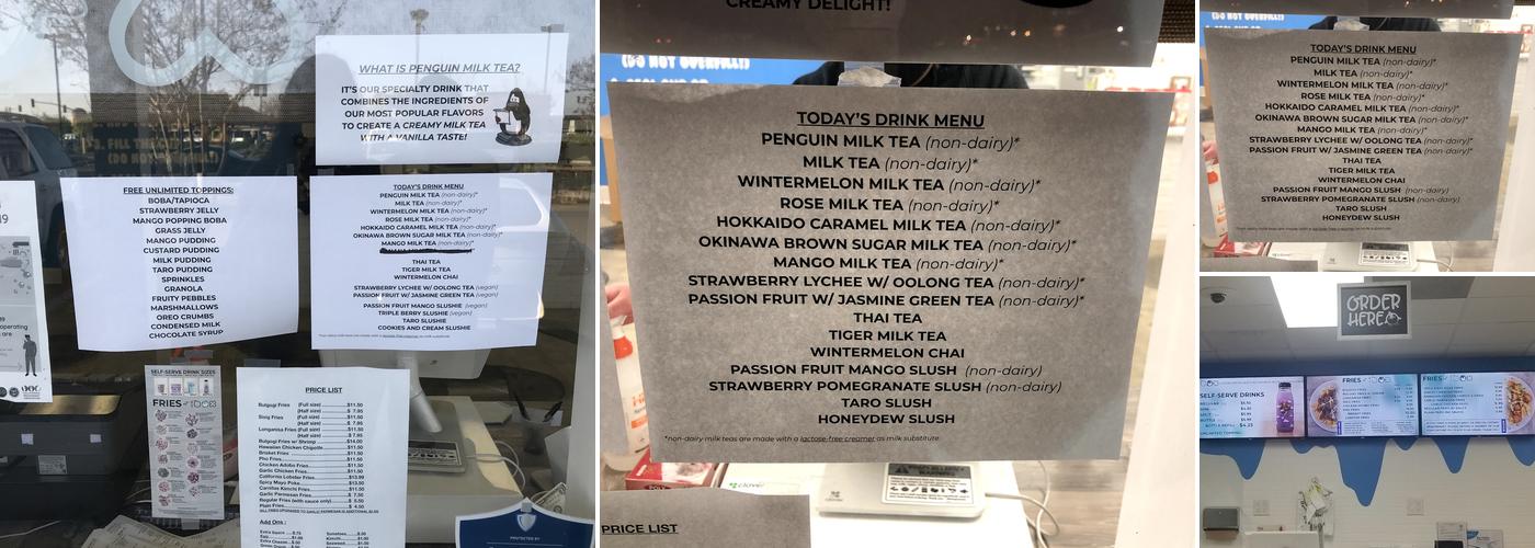 Ice Box Menu