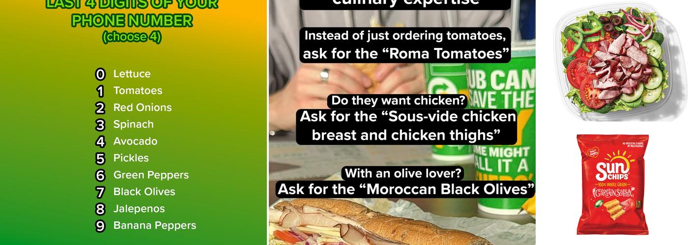 Subway Menu