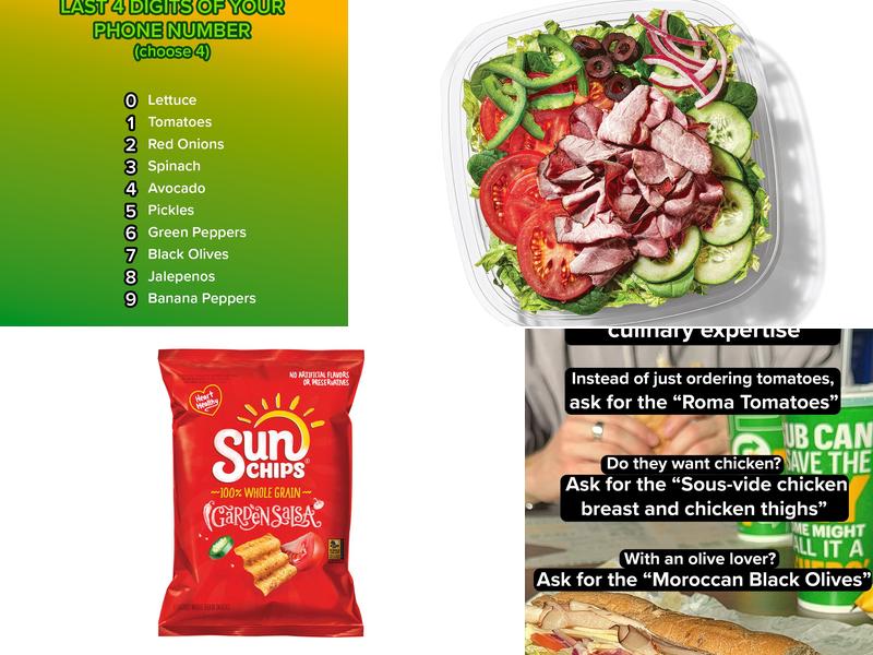 Subway Menu