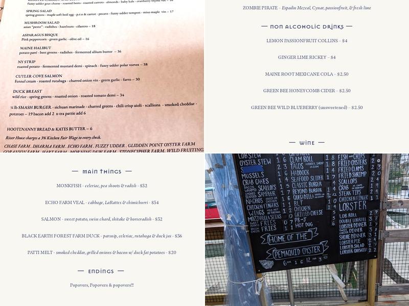 River House Menu