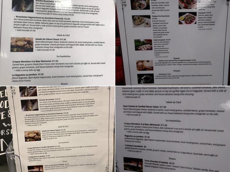 Nohea's Kitchen Menu