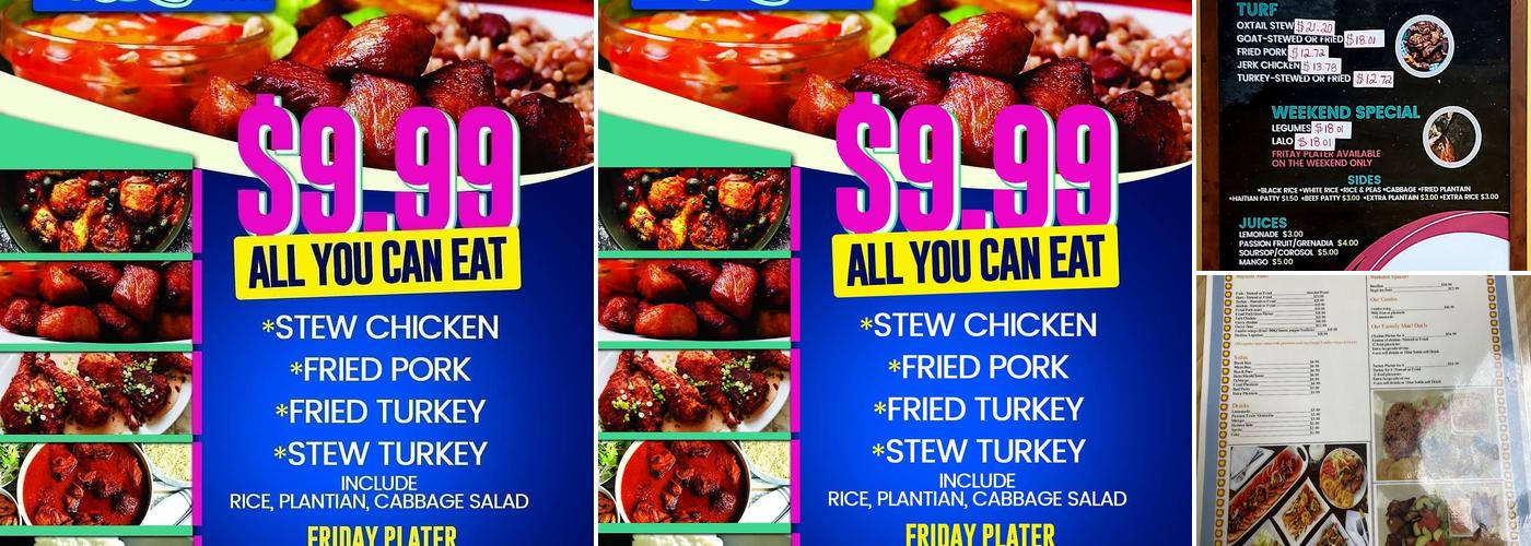 Caribbean Spice Menu