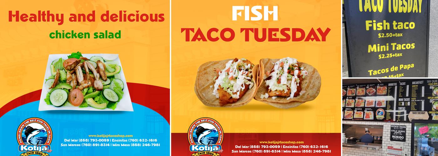 Kotija Jr Taco Shop Mira Mesa Menu