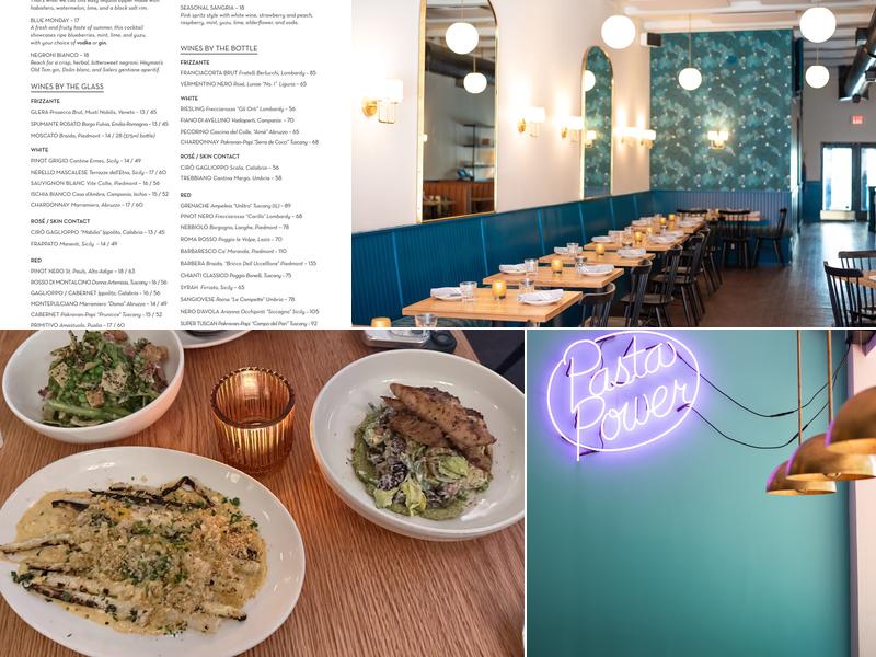 Thompson Italian Menu