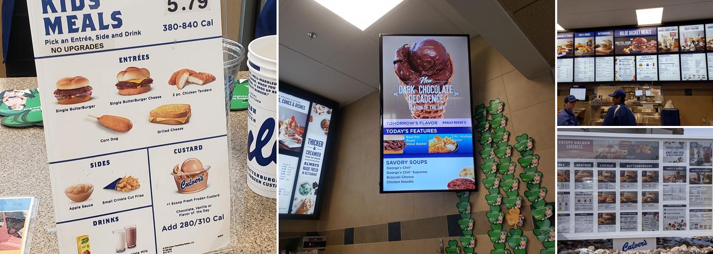 Culver’s Menu