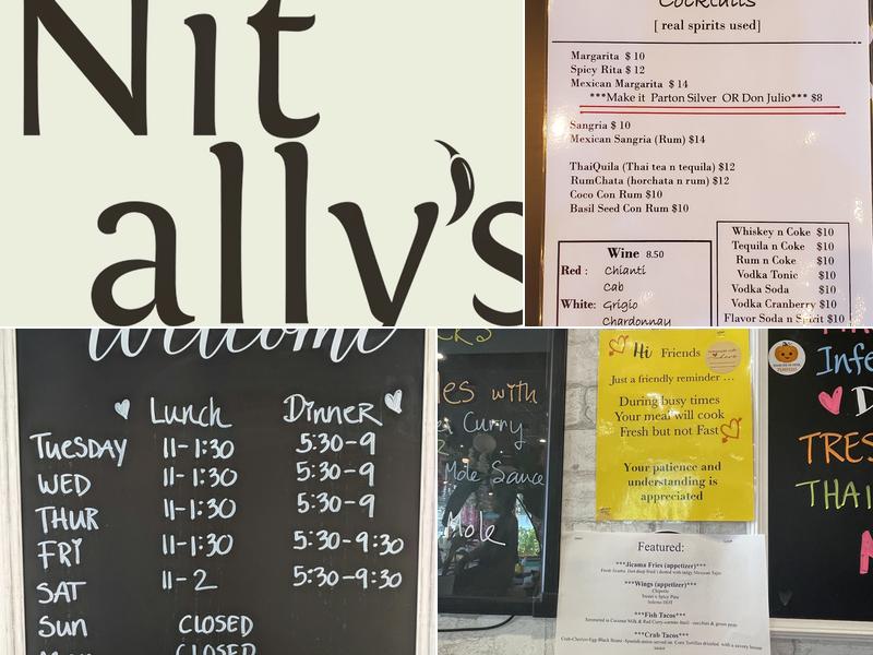 Nitallys ThaiMex MLK Menu
